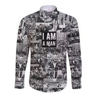 Black Power Long Sleeve Button Shirt African American Culture - Wonder Print Shop