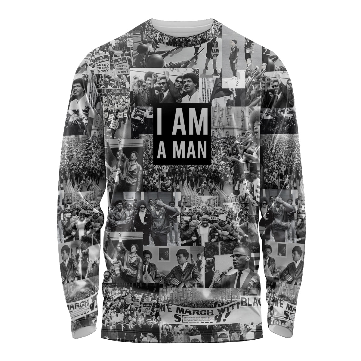 Black Power Long Sleeve Shirt African American Culture - Wonder Print Shop