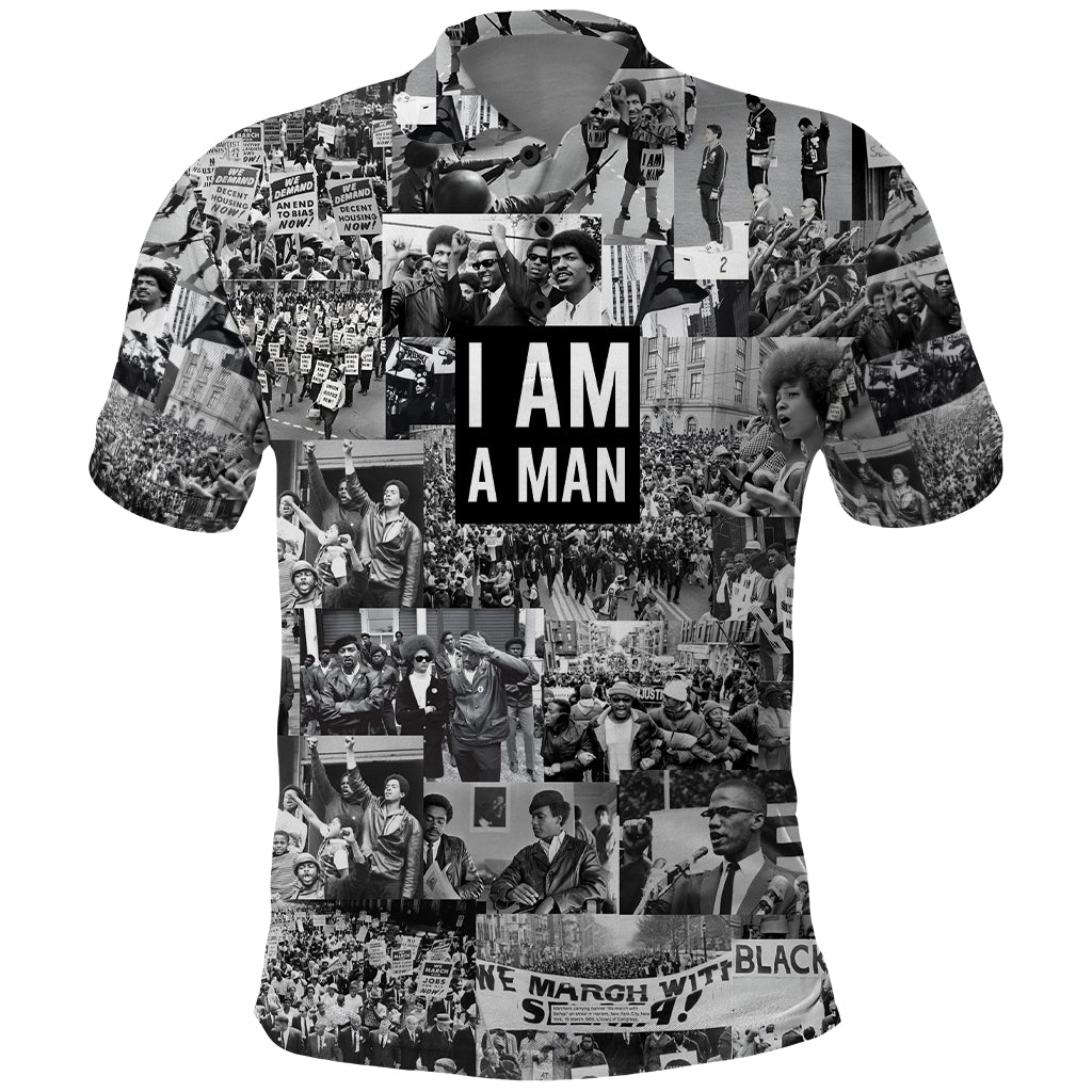 Black Power Polo Shirt African American Culture - Wonder Print Shop