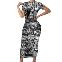 Black Power Short Sleeve Bodycon Dress African American Culture - Wonder Print Shop