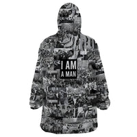 Black Power Wearable Blanket Hoodie African American Culture - Wonder Print Shop