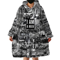 Black Power Wearable Blanket Hoodie African American Culture - Wonder Print Shop
