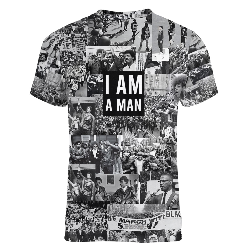 Black Power Women V Neck T Shirt African American Culture - Wonder Print Shop