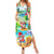 Guam Christmas Summer Maxi Dress Santa Claus Beach and Wave - Wonder Print Shop