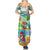 Guam Christmas Summer Maxi Dress Santa Claus Beach and Wave - Wonder Print Shop