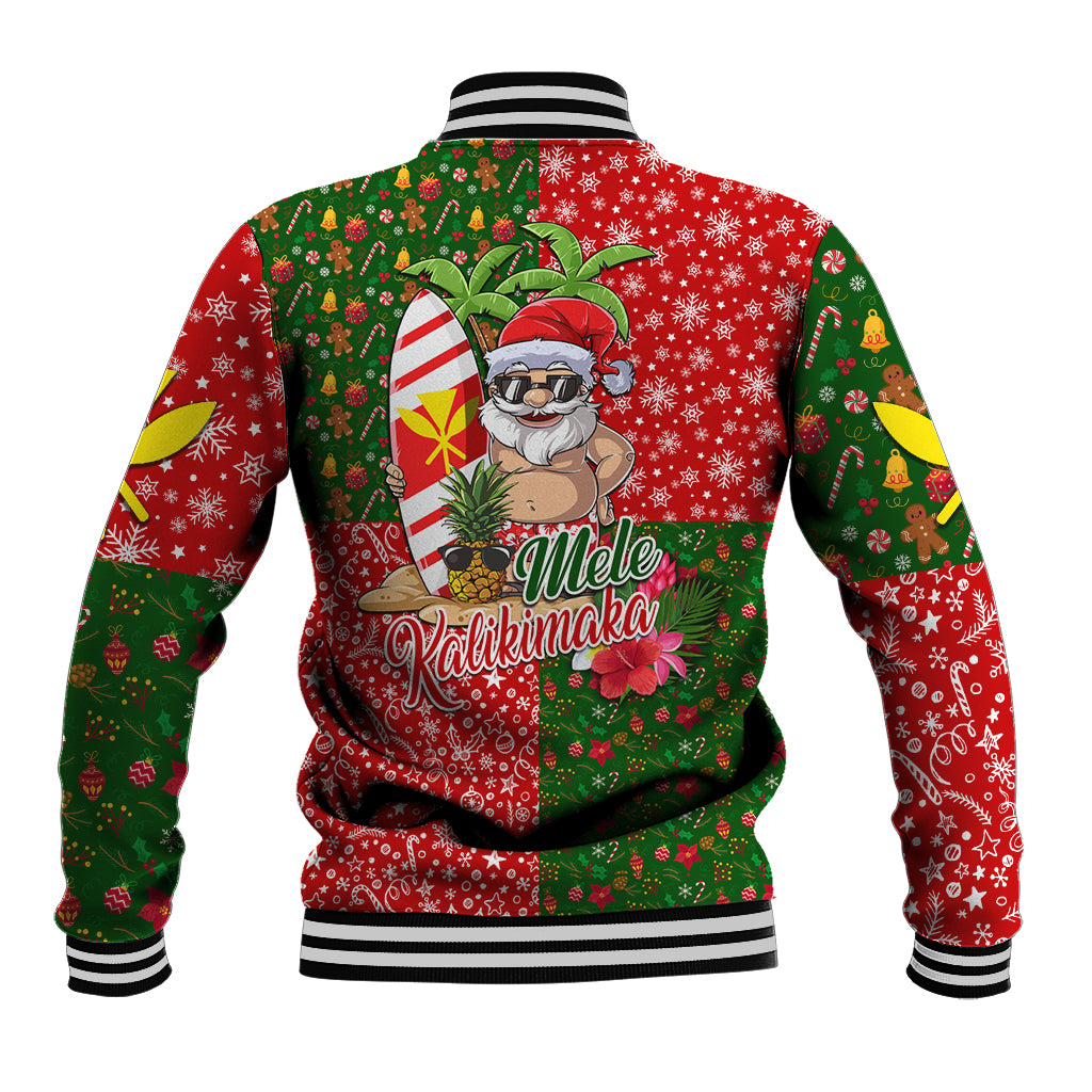 Hawaii Christmas Baseball Jacket Mele Kalikimaka Kanaka Maoli - Wonder Print Shop