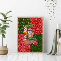 Hawaii Christmas Canvas Wall Art Mele Kalikimaka Kanaka Maoli - Wonder Print Shop