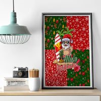 Hawaii Christmas Canvas Wall Art Mele Kalikimaka Kanaka Maoli - Wonder Print Shop