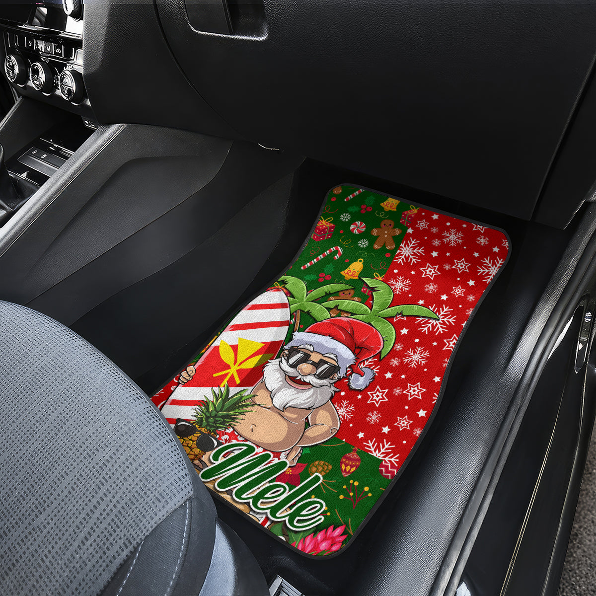 Hawaii Christmas Car Mats Mele Kalikimaka Kanaka Maoli - Wonder Print Shop