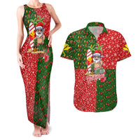 Hawaii Christmas Couples Matching Tank Maxi Dress and Hawaiian Shirt Mele Kalikimaka Kanaka Maoli - Wonder Print Shop