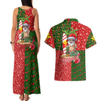 Hawaii Christmas Couples Matching Tank Maxi Dress and Hawaiian Shirt Mele Kalikimaka Kanaka Maoli - Wonder Print Shop