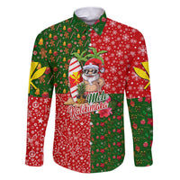 Hawaii Christmas Family Matching Puletasi Dress and Hawaiian Shirt Mele Kalikimaka Kanaka Maoli - Wonder Print Shop