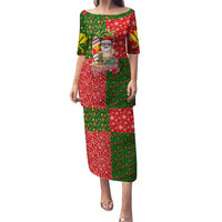 Hawaii Christmas Family Matching Puletasi Dress and Hawaiian Shirt Mele Kalikimaka Kanaka Maoli - Wonder Print Shop