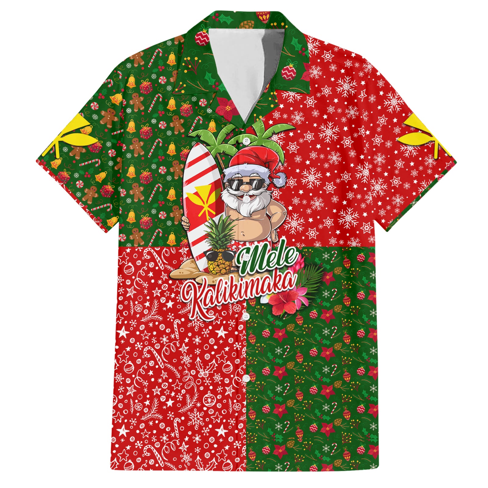 Hawaii Christmas Hawaiian Shirt Mele Kalikimaka Kanaka Maoli - Wonder Print Shop