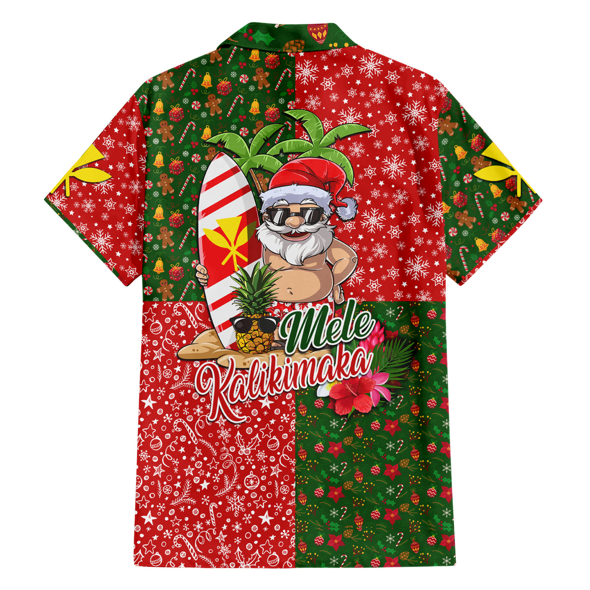 Hawaii Christmas Hawaiian Shirt Mele Kalikimaka Kanaka Maoli - Wonder Print Shop