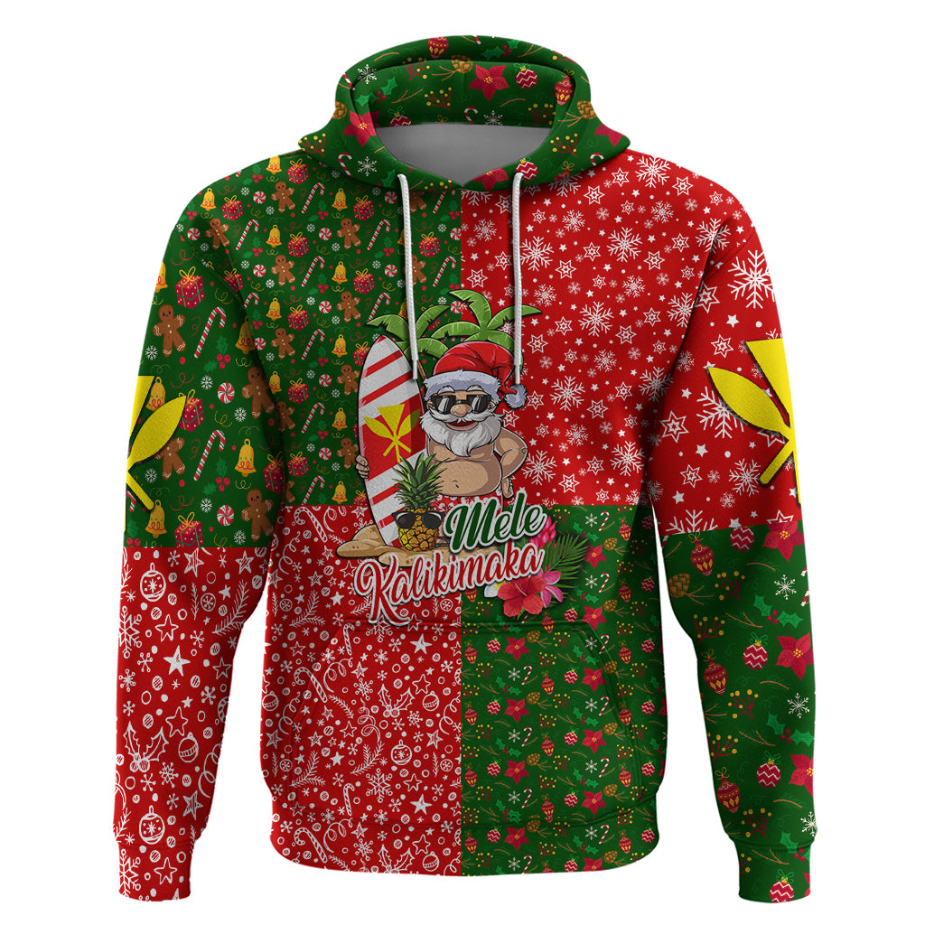 Hawaii Christmas Hoodie Dress Mele Kalikimaka Kanaka Maoli - Wonder Print Shop