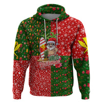 Hawaii Christmas Hoodie Dress Mele Kalikimaka Kanaka Maoli - Wonder Print Shop