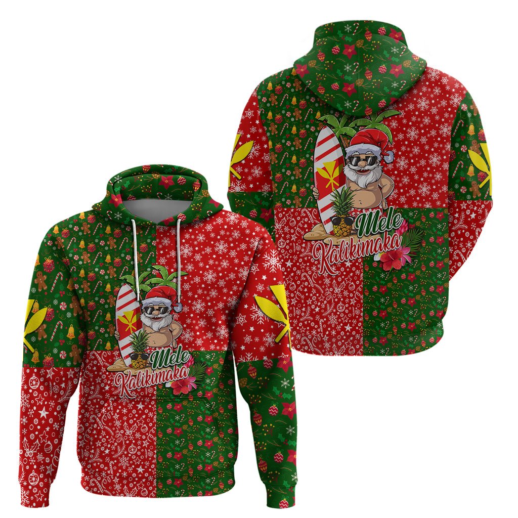 Hawaii Christmas Hoodie Dress Mele Kalikimaka Kanaka Maoli - Wonder Print Shop