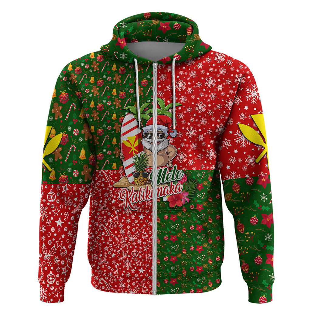 Hawaii Christmas Hoodie Dress Mele Kalikimaka Kanaka Maoli - Wonder Print Shop