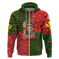 Hawaii Christmas Hoodie Dress Mele Kalikimaka Kanaka Maoli - Wonder Print Shop