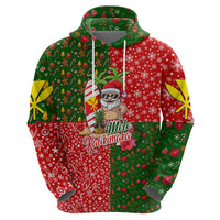Hawaii Christmas Hoodie Dress Mele Kalikimaka Kanaka Maoli - Wonder Print Shop