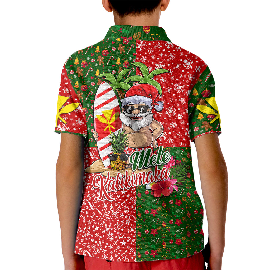 Hawaii Christmas Kid Polo Shirt Mele Kalikimaka Kanaka Maoli - Wonder Print Shop