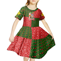 Hawaii Christmas Kid Short Sleeve Dress Mele Kalikimaka Kanaka Maoli - Wonder Print Shop