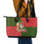 Hawaii Christmas Leather Tote Bag Mele Kalikimaka Kanaka Maoli - Wonder Print Shop