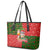 Hawaii Christmas Leather Tote Bag Mele Kalikimaka Kanaka Maoli - Wonder Print Shop