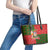 Hawaii Christmas Leather Tote Bag Mele Kalikimaka Kanaka Maoli - Wonder Print Shop