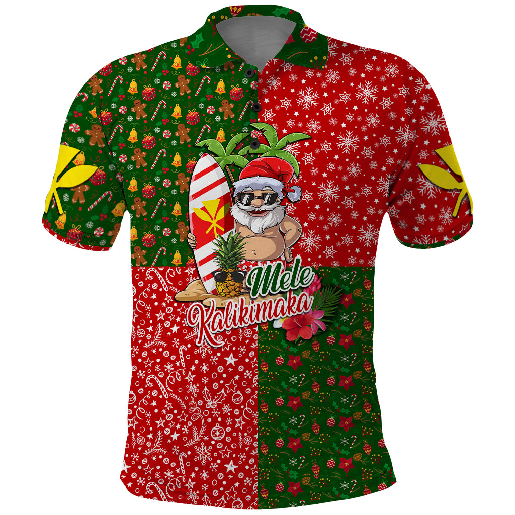 Hawaii Christmas Polo Shirt Mele Kalikimaka Kanaka Maoli - Wonder Print Shop