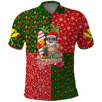 Hawaii Christmas Polo Shirt Mele Kalikimaka Kanaka Maoli - Wonder Print Shop