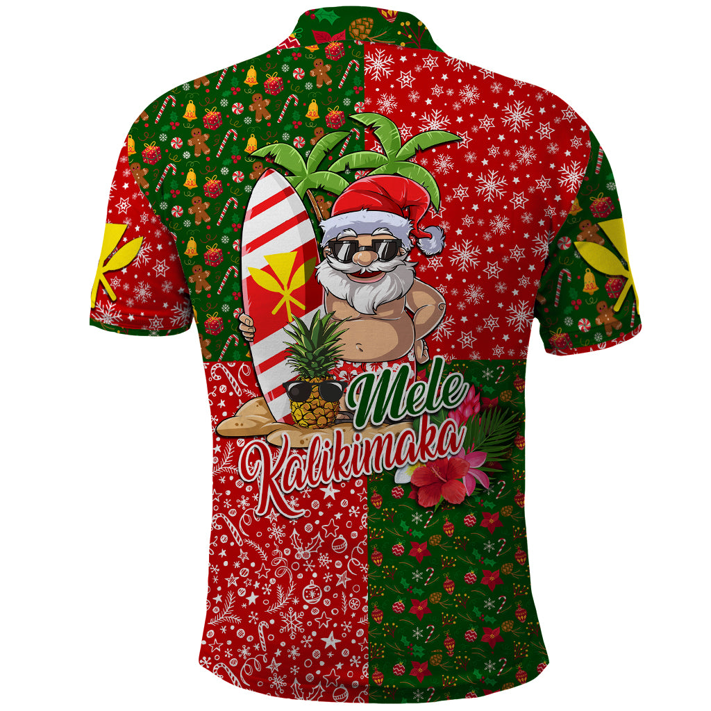 Hawaii Christmas Polo Shirt Mele Kalikimaka Kanaka Maoli - Wonder Print Shop
