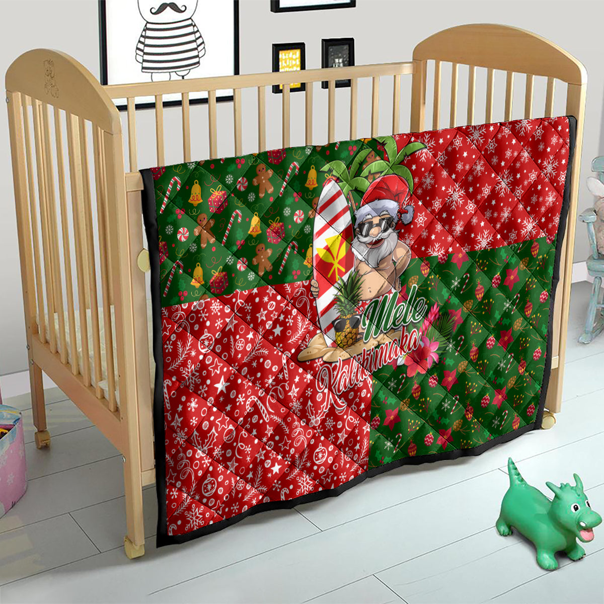 Hawaii Christmas Quilt Mele Kalikimaka Kanaka Maoli - Wonder Print Shop