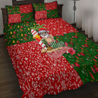Hawaii Christmas Quilt Bed Set Mele Kalikimaka Kanaka Maoli - Wonder Print Shop