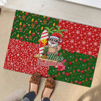 Hawaii Christmas Rubber Doormat Mele Kalikimaka Kanaka Maoli - Wonder Print Shop