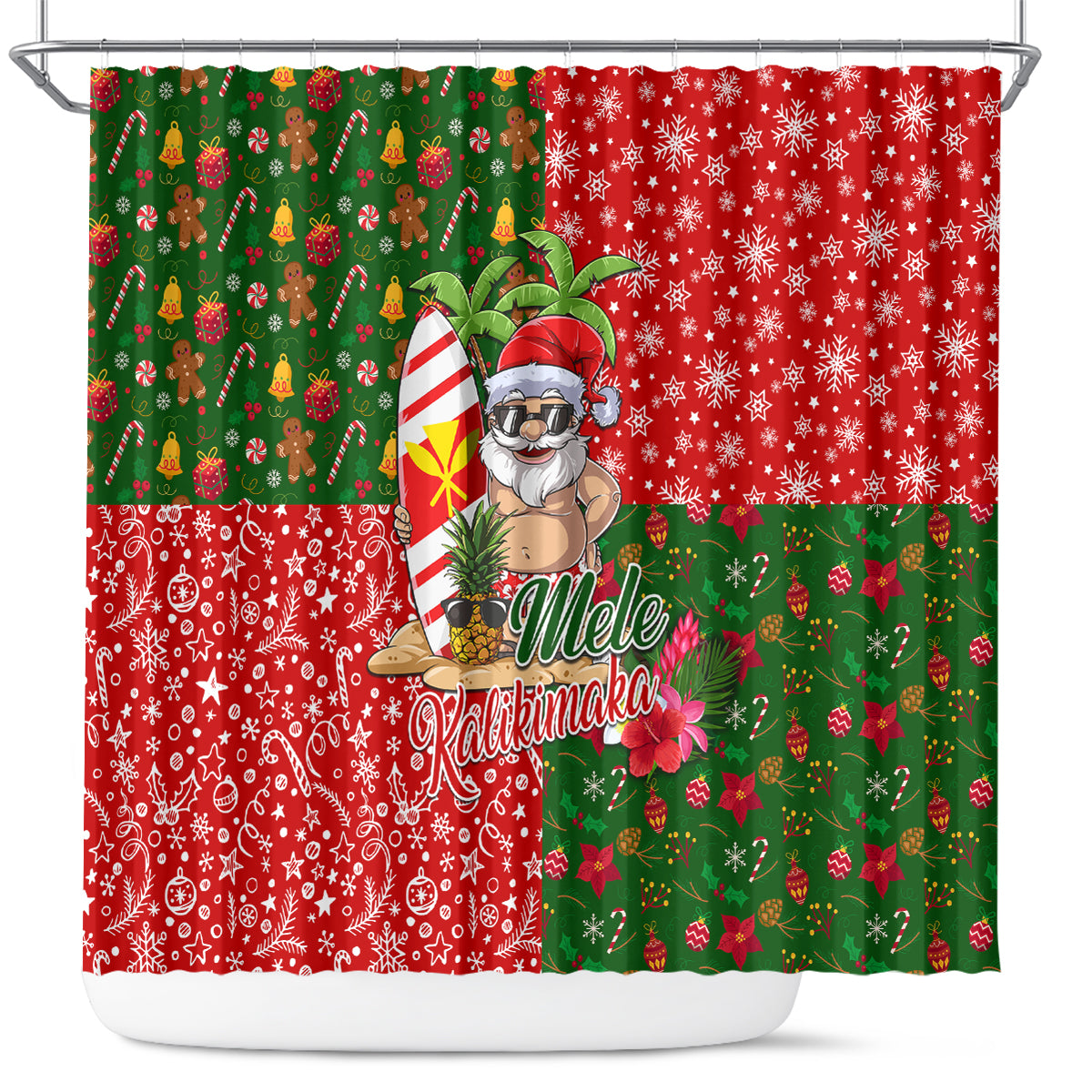 hawaii-christmas-shower-curtain-mele-kalikimaka-kanaka-maoli