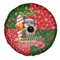 Hawaii Christmas Spare Tire Cover Mele Kalikimaka Kanaka Maoli - Wonder Print Shop