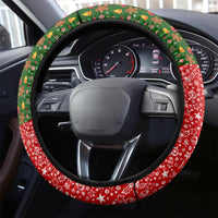 Hawaii Christmas Steering Wheel Cover Mele Kalikimaka Kanaka Maoli - Wonder Print Shop