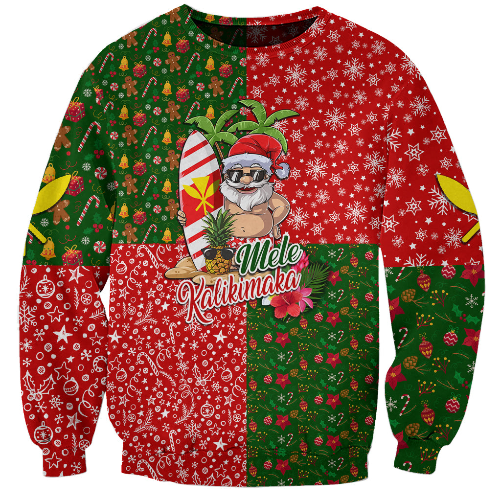 Hawaii Christmas Sweatshirt Mele Kalikimaka Kanaka Maoli - Wonder Print Shop