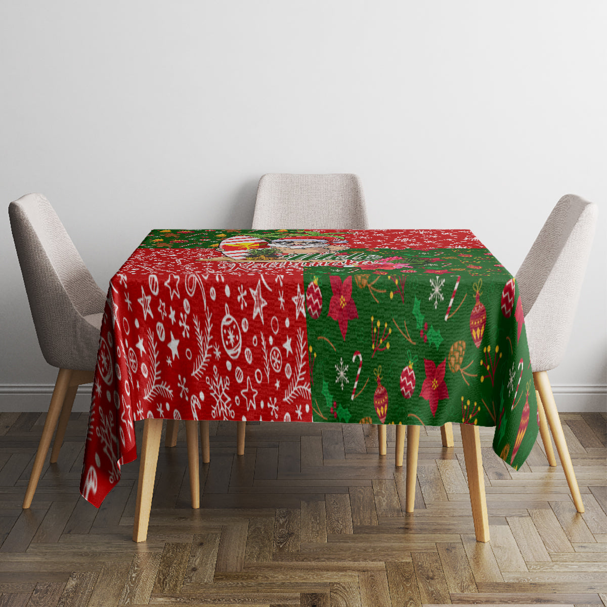 Hawaii Christmas Tablecloth Mele Kalikimaka Kanaka Maoli - Wonder Print Shop