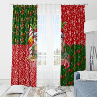 Hawaii Christmas Window Curtain Mele Kalikimaka Kanaka Maoli - Wonder Print Shop
