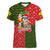 Hawaii Christmas Women V Neck T Shirt Mele Kalikimaka Kanaka Maoli - Wonder Print Shop