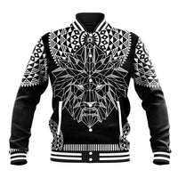 Geometric Head Lion Baseball Jacket - Wonder Print Shop