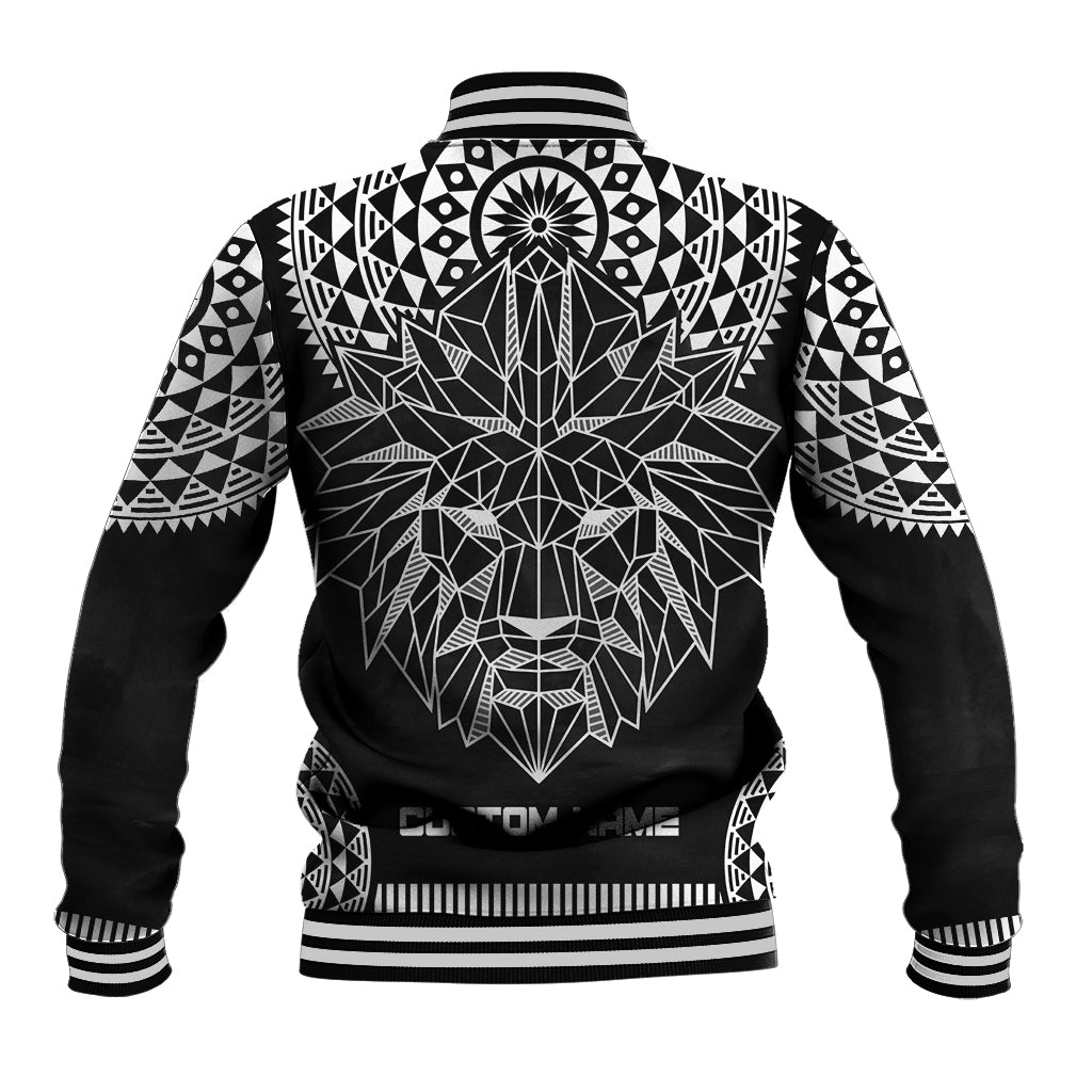 Geometric Head Lion Baseball Jacket - Wonder Print Shop