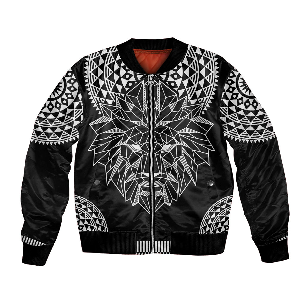 Geometric Head Lion Bomber Jacket - Wonder Print Shop