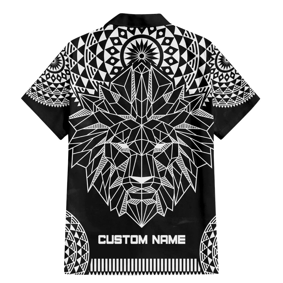 Geometric Head Lion Family Matching Mermaid Dress and Hawaiian Shirt - Wonder Print Shop