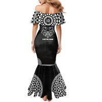 Geometric Head Lion Family Matching Mermaid Dress and Hawaiian Shirt - Wonder Print Shop