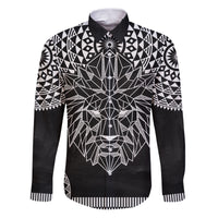 Geometric Head Lion Family Matching Puletasi and Hawaiian Shirt - Wonder Print Shop