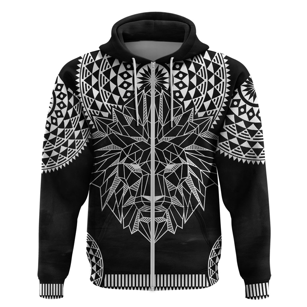 Geometric Head Lion Hoodie - Wonder Print Shop